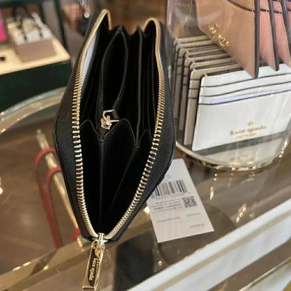 KATE SPADE Madison Large Continental Wallet KC578 BLACK - Picture 10 of 10